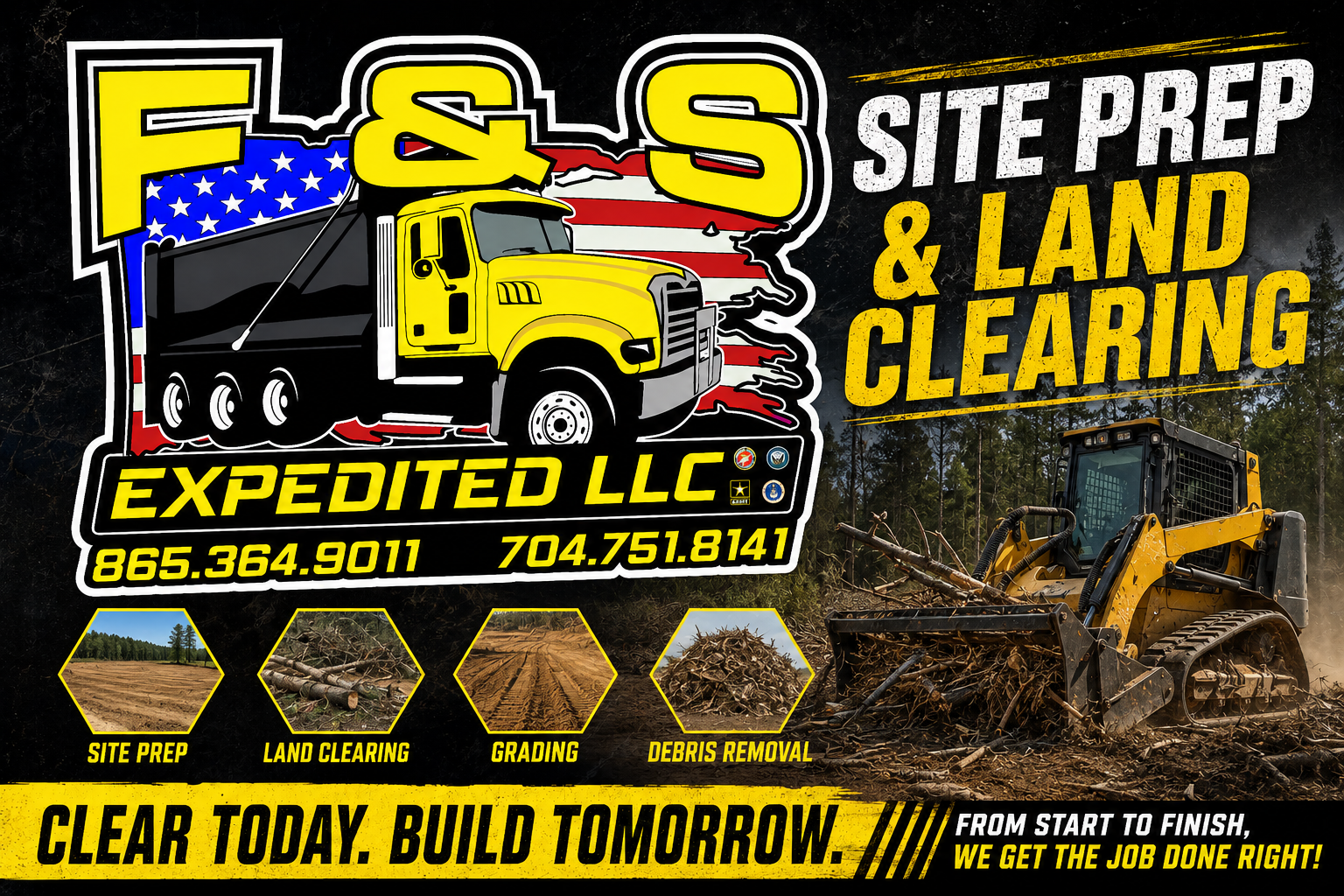 Site Services background - Professional site preparation and land management